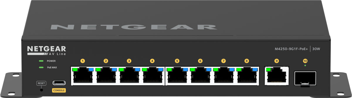 NETGEAR GSM4210PD Switch Gigabit Ethernet Géré L2/L3 PoE Noir