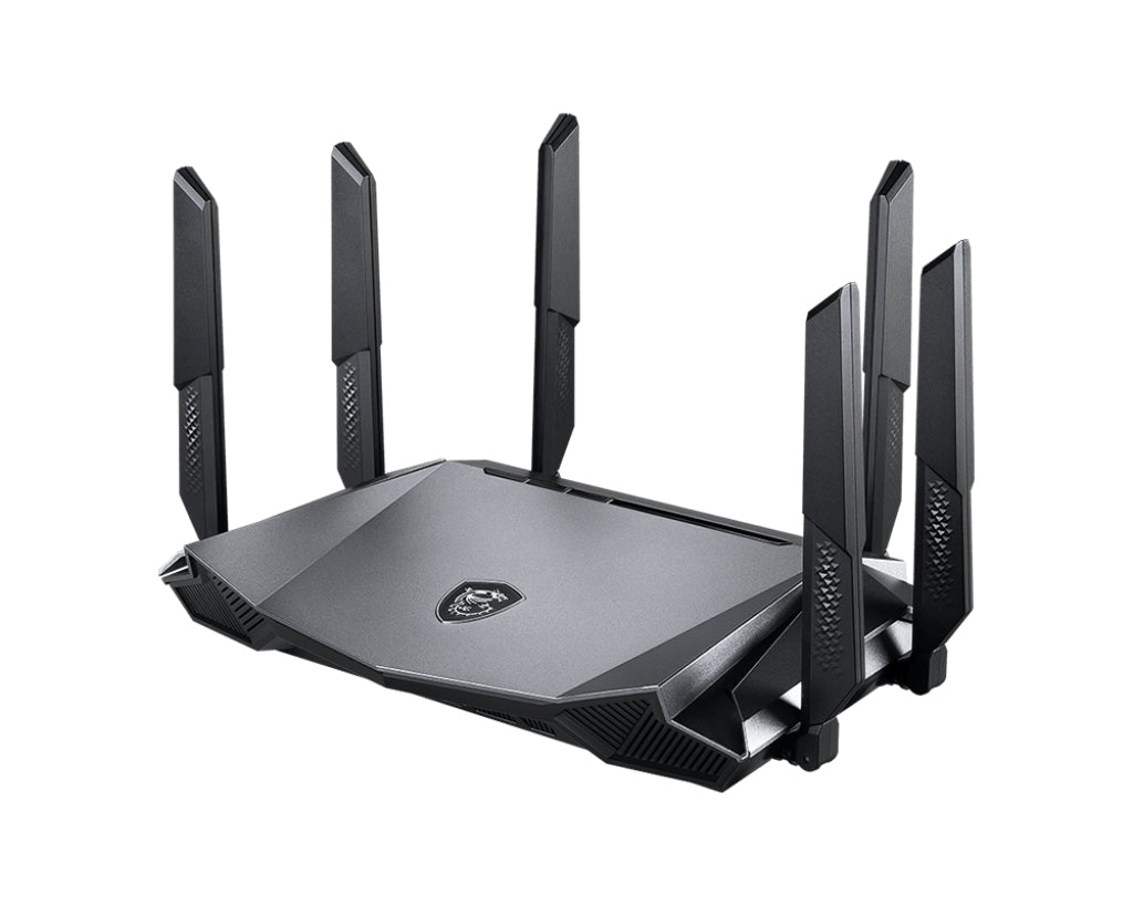 MSI RadiX AX6600 WiFi 6 Tri-Band routeur sans fil Gigabit Ethernet Tri-bande (2,4 GHz / 5 GHz / 5 GHz) Noir