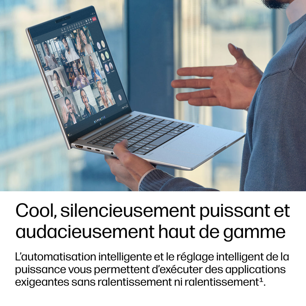HP EliteBook 8 G2i Next Gen AI Copilot+ PC Intel Core Ultra 5 325 Ordinateur portable 35,6 cm (14") WUXGA 16 Go LPDDR5x-SDRAM 512 Go SSD Wi-Fi 7 (802.11be) Windows 11 Pro Argent