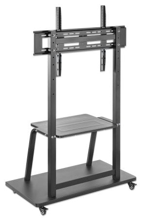 Manhattan Support TV sur Roulettes pour Écrans 37" à 100", VESA 200x200 à 800x600 mm, Charge Max 150 kg, Hauteur Réglabl