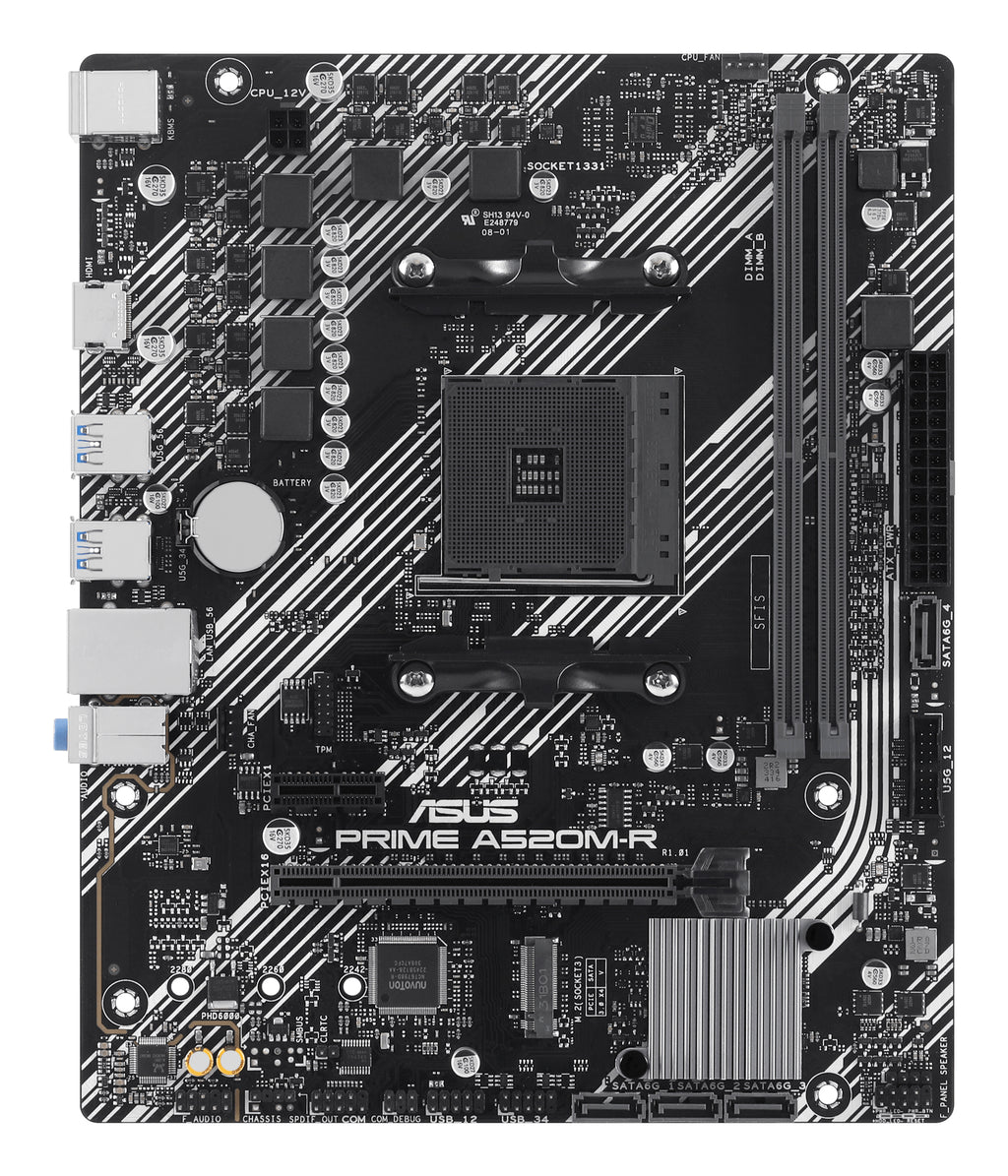 ASUS PRIME A520M-R AMD A520 Emplacement AM4 micro ATX
