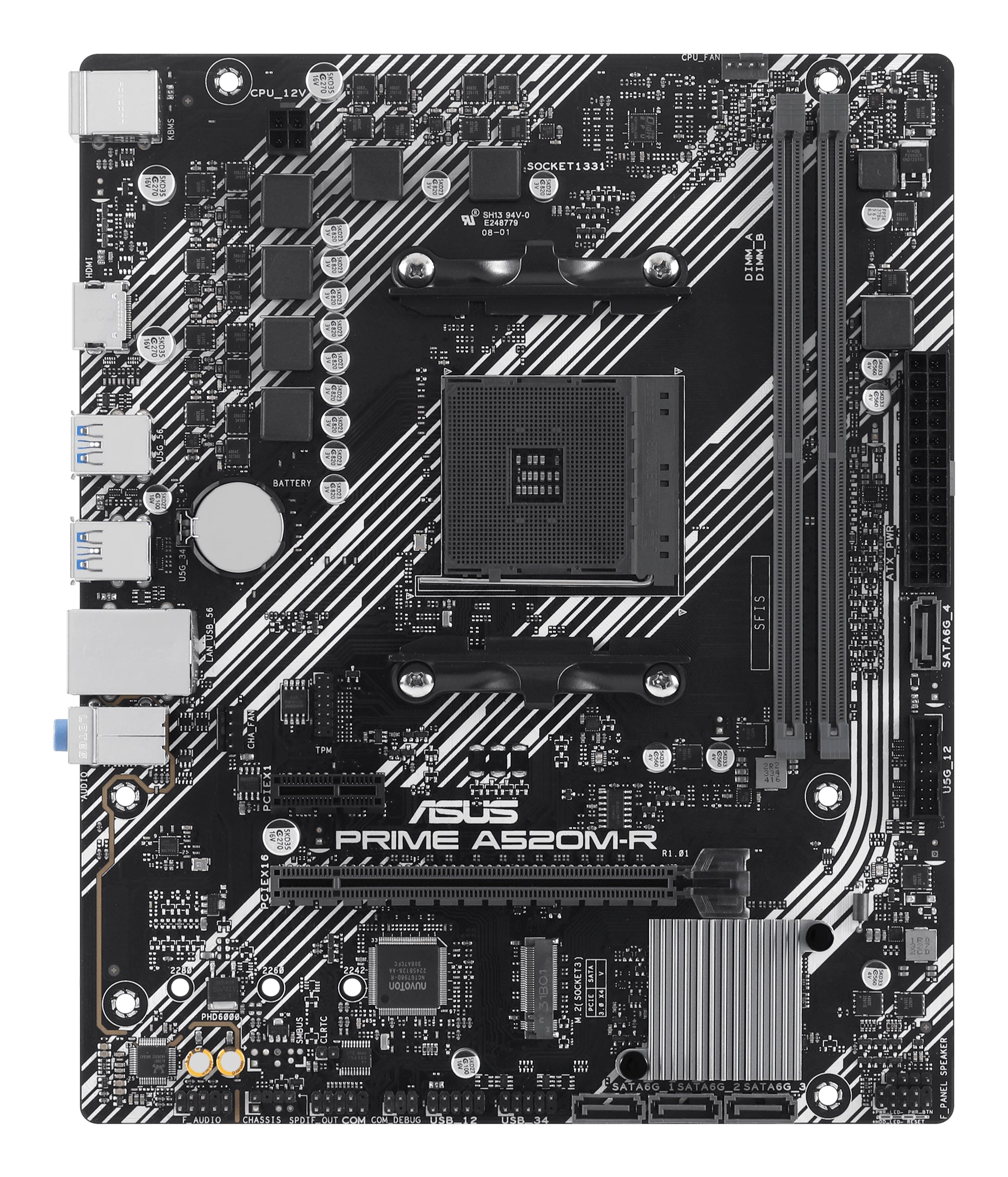 ASUS PRIME A520M-R AMD A520 Emplacement AM4 micro ATX