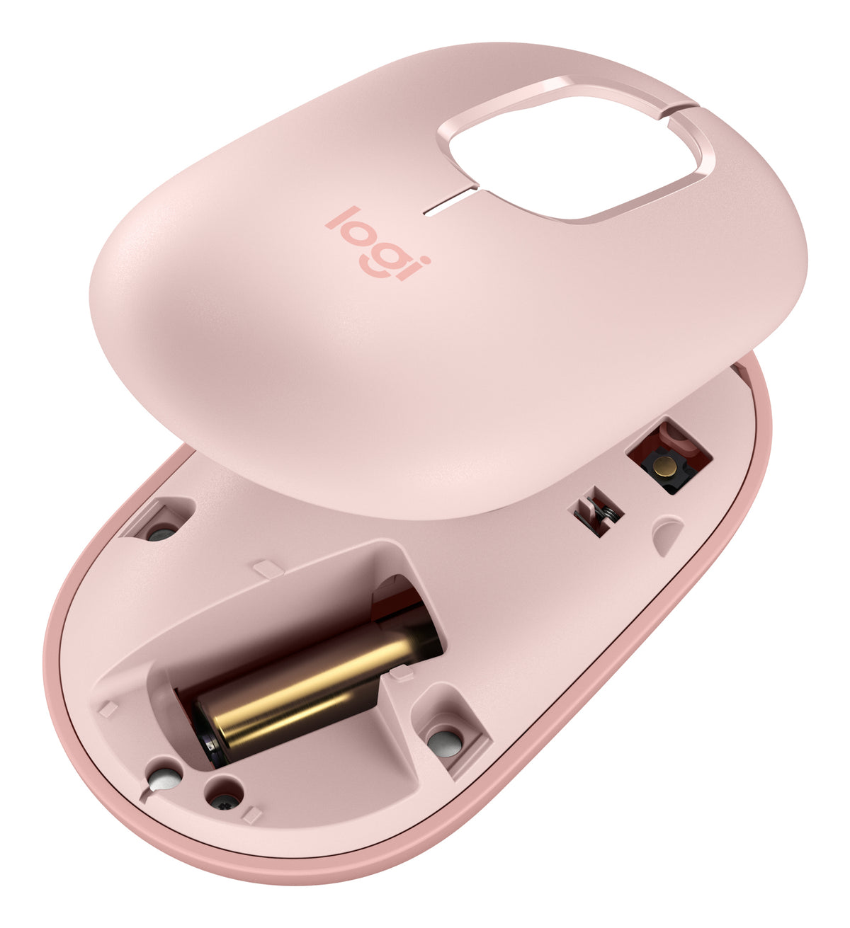 Logitech POP med Emoji knap Optisk trådløs mus Pink