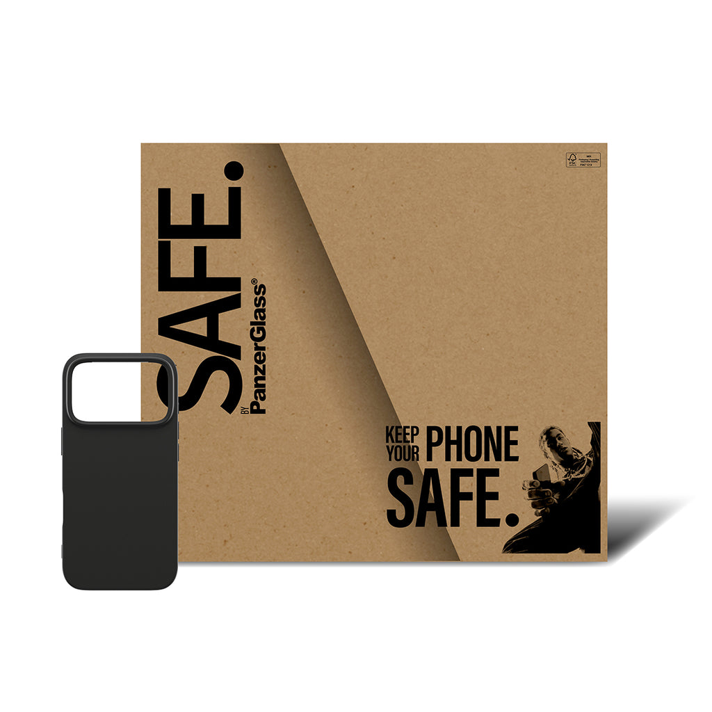 PanzerGlass SAFE. by ® TPU Case Black iPhone 18 Pro | 17 Pro | Bulk coque de protection pour téléphones portables Housse