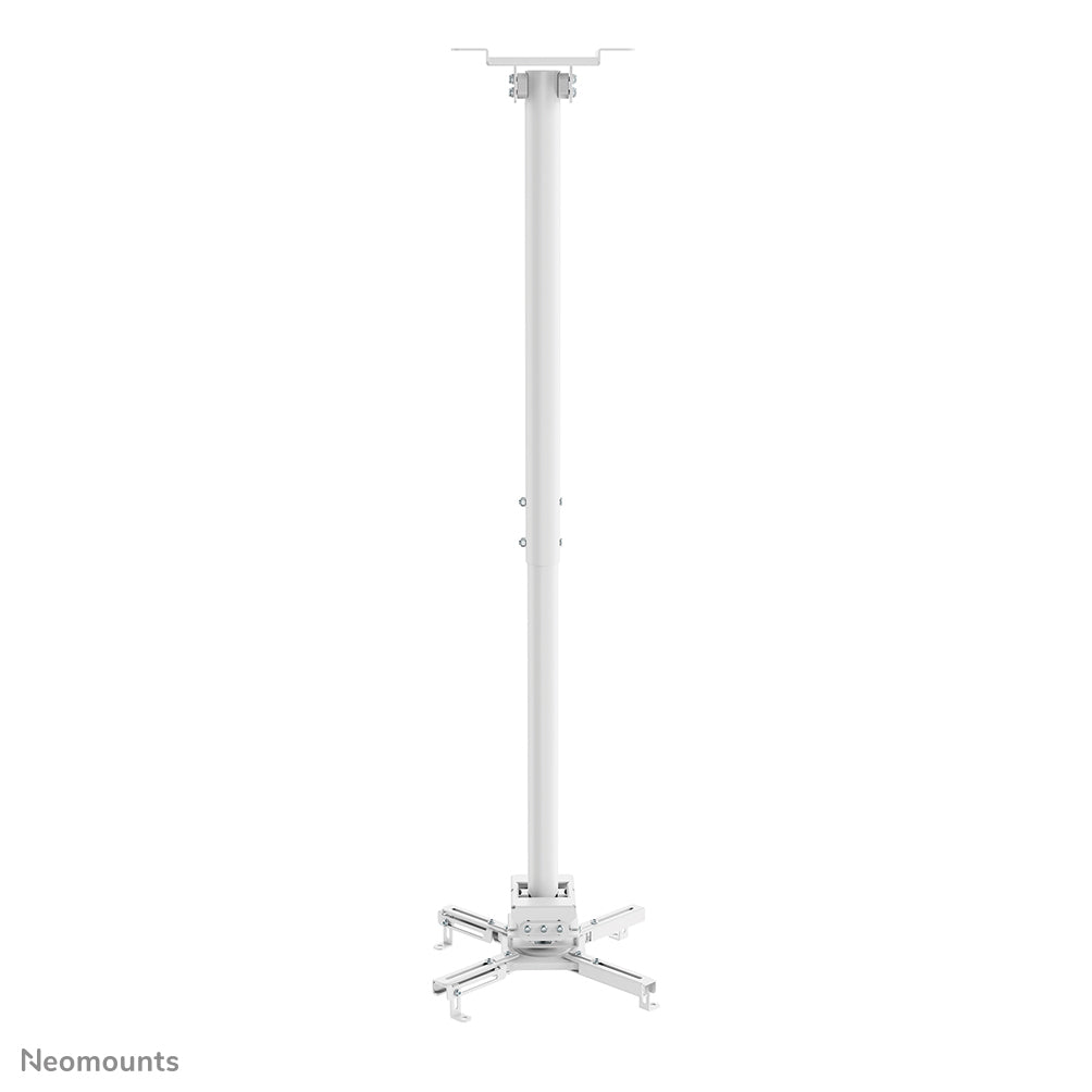 Neomounts Neomounts CL25-550WH1 Support de plafond pour vidéoprojecteur - h74.5-114.5 cm - installation facile - orientable