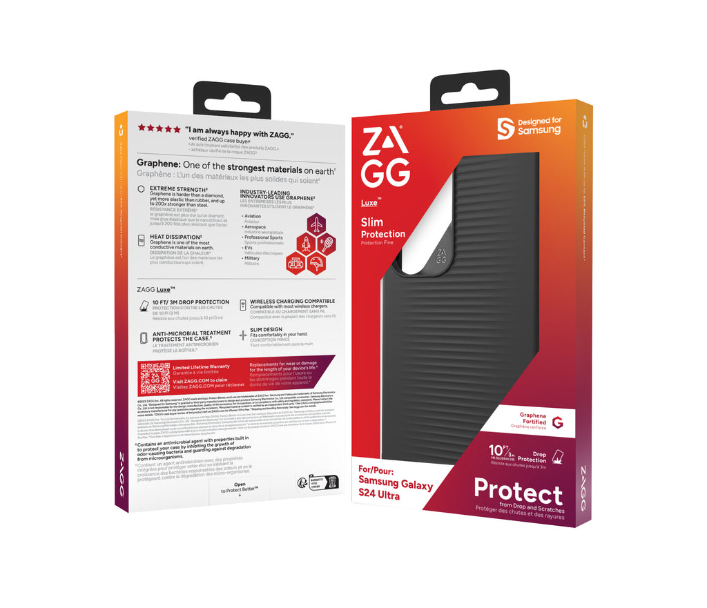 ZAGG Luxe coque de protection pour téléphones portables 17,3 cm (6.8") Housse Noir - vue 4