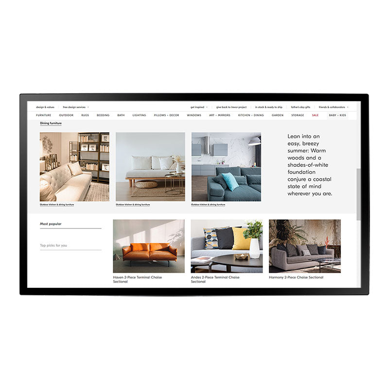 AG Neovo TX-4302 Écran de Signalisation Numérique 43" LCD Full HD Tactile Windows 10 24/7 Noir