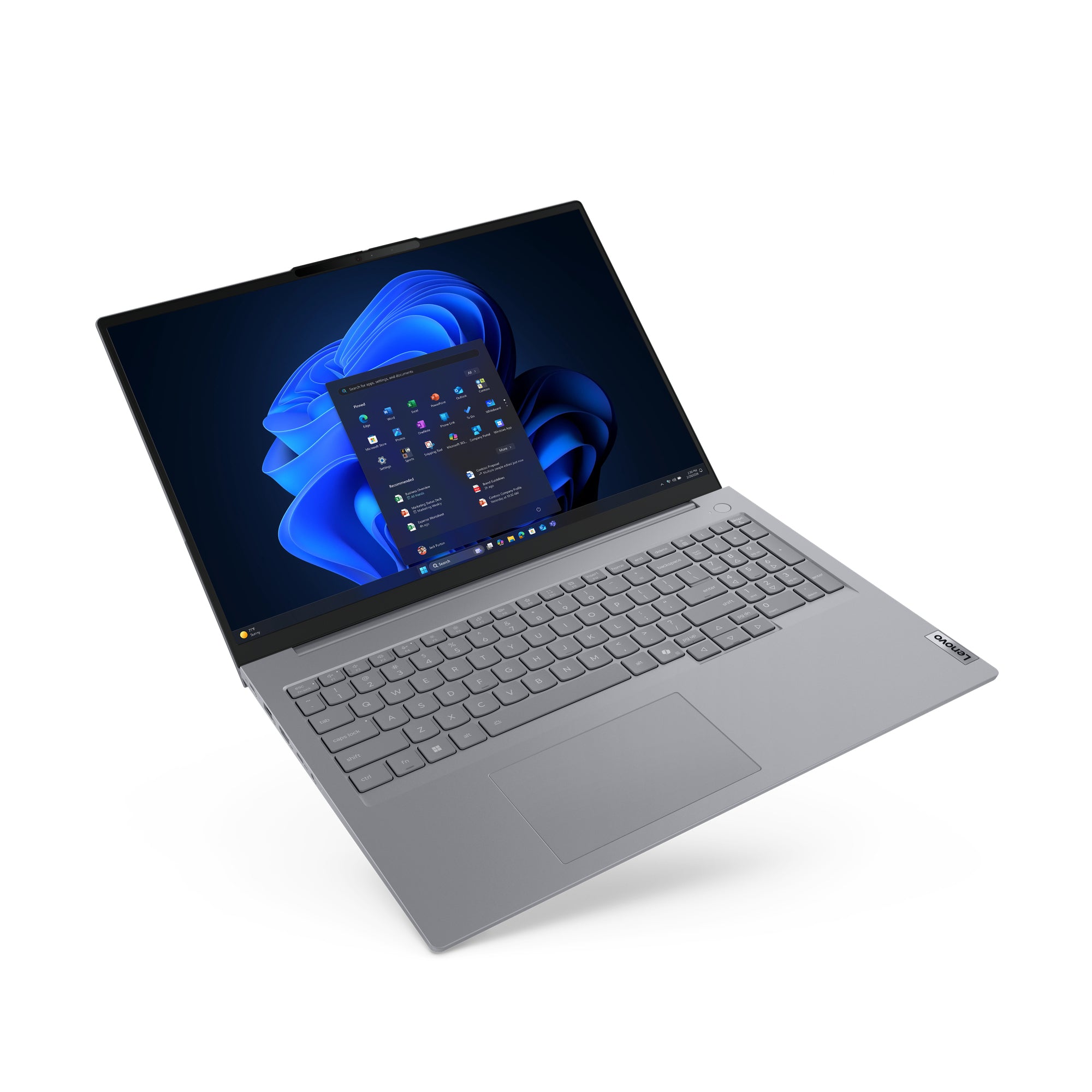 Lenovo ThinkBook 16 G9 AHP AMD Ryzen™ 7 250 Ordinateur portable 40,6 cm (16") WUXGA 32 Go DDR5-SDRAM 1 To SSD Wi-Fi 7 (802.11be) Windows 11 Pro Allemand Gris