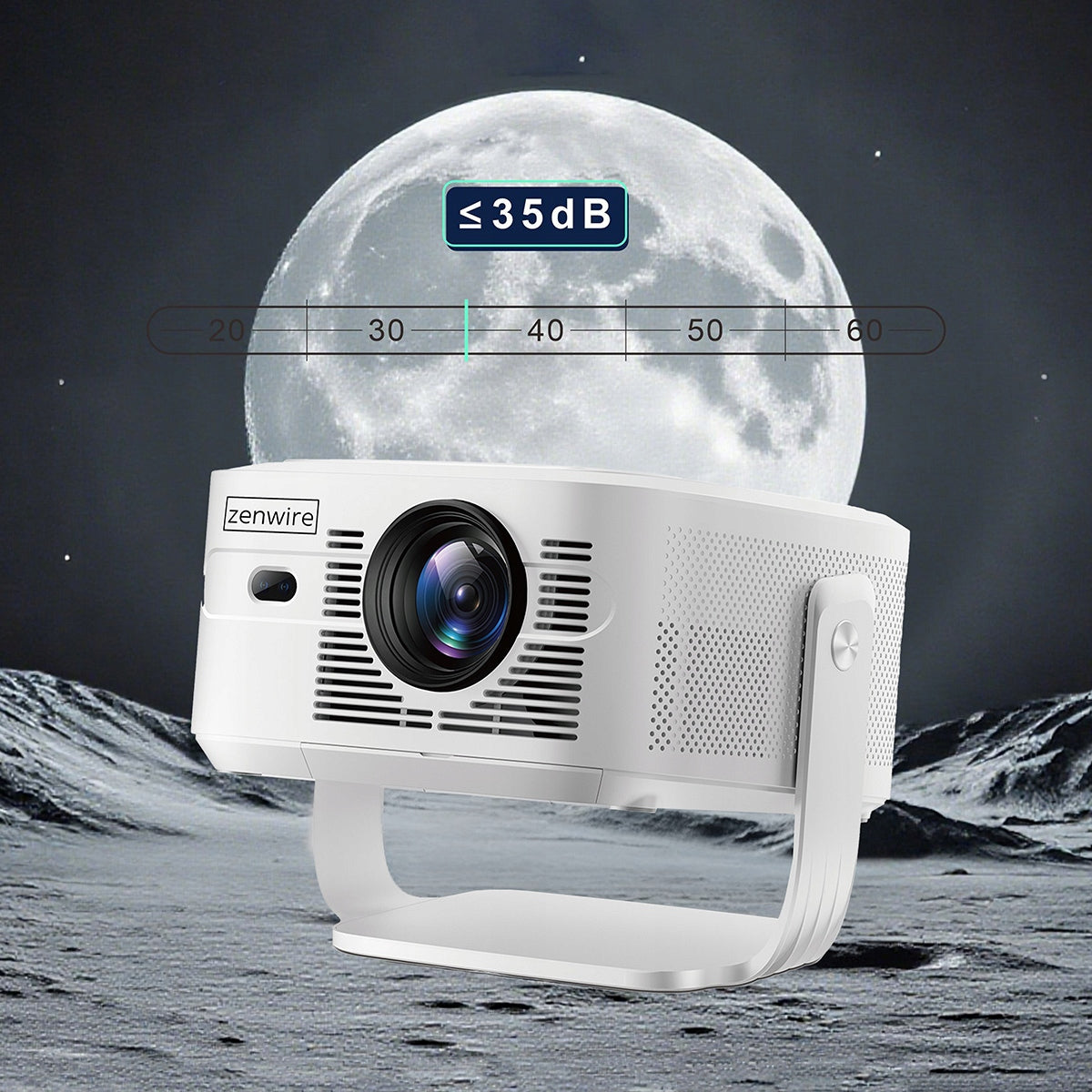 Mini-projecteur portable Android 14 avec Wi-Fi, Full HD, 4K et 8K pour téléphone Zenwire PrimeView IMC460 Pro