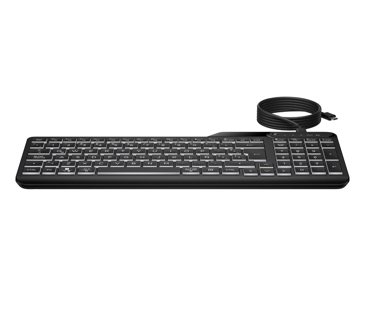 HP Clavier filaire rétroéclairé multi-appareil 405