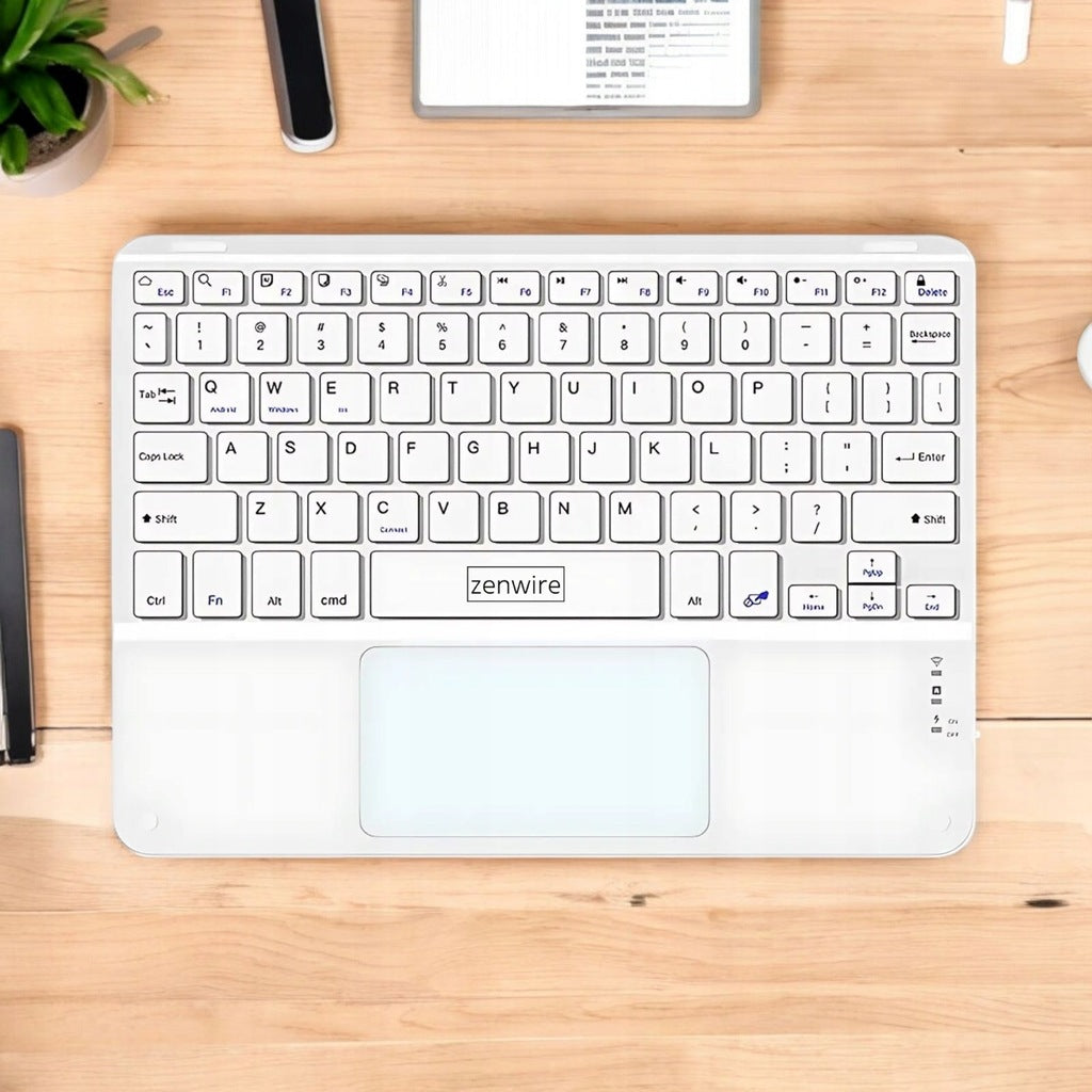 Clavier sans fil Bluetooth avec pavé tactile SLIM pour téléphone, tablette et iPad - Zenwire WLK-619
