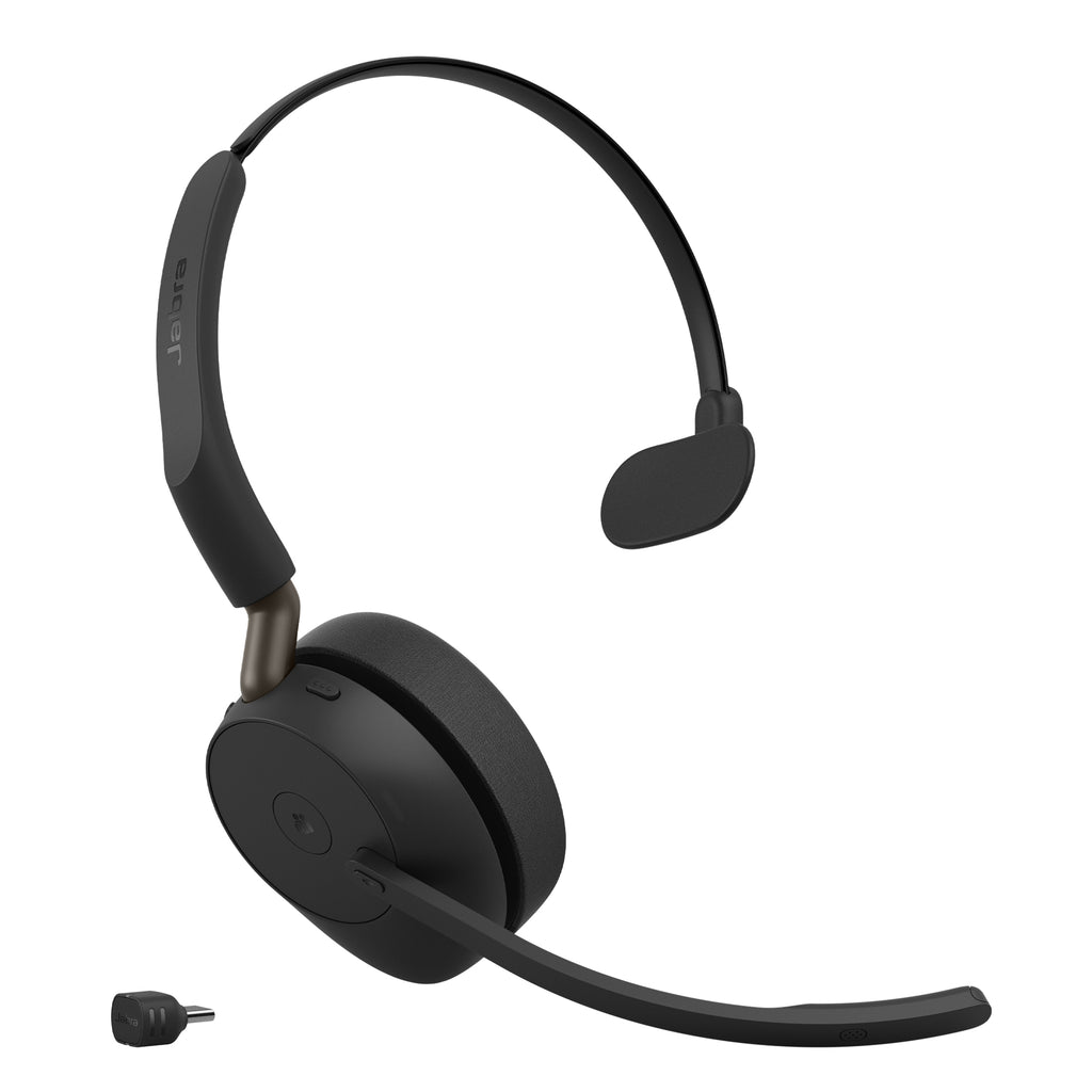 Jabra Evolve3 65 MS Trådløs Kablet Høretelefoner Sort