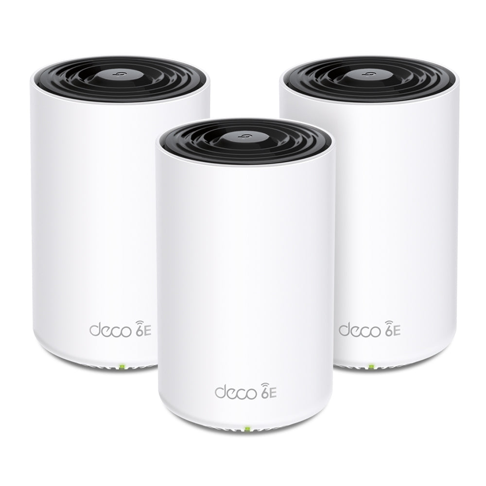 TP-Link Deco XE75 Pro Pack de 3 Système Wi-Fi Mesh Tri-bande Wi-Fi 6E Blanc