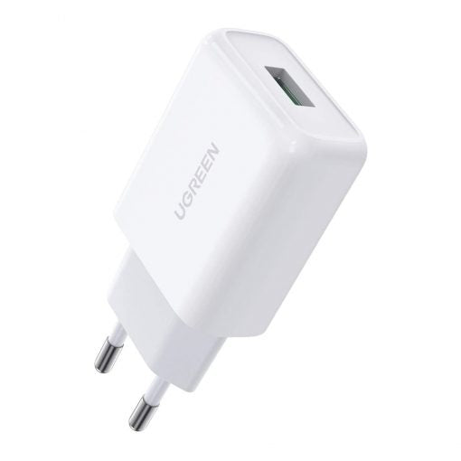 Ugreen 10133 Chargeur Secteur USB Charge Rapide pour Smartphone, Blanc