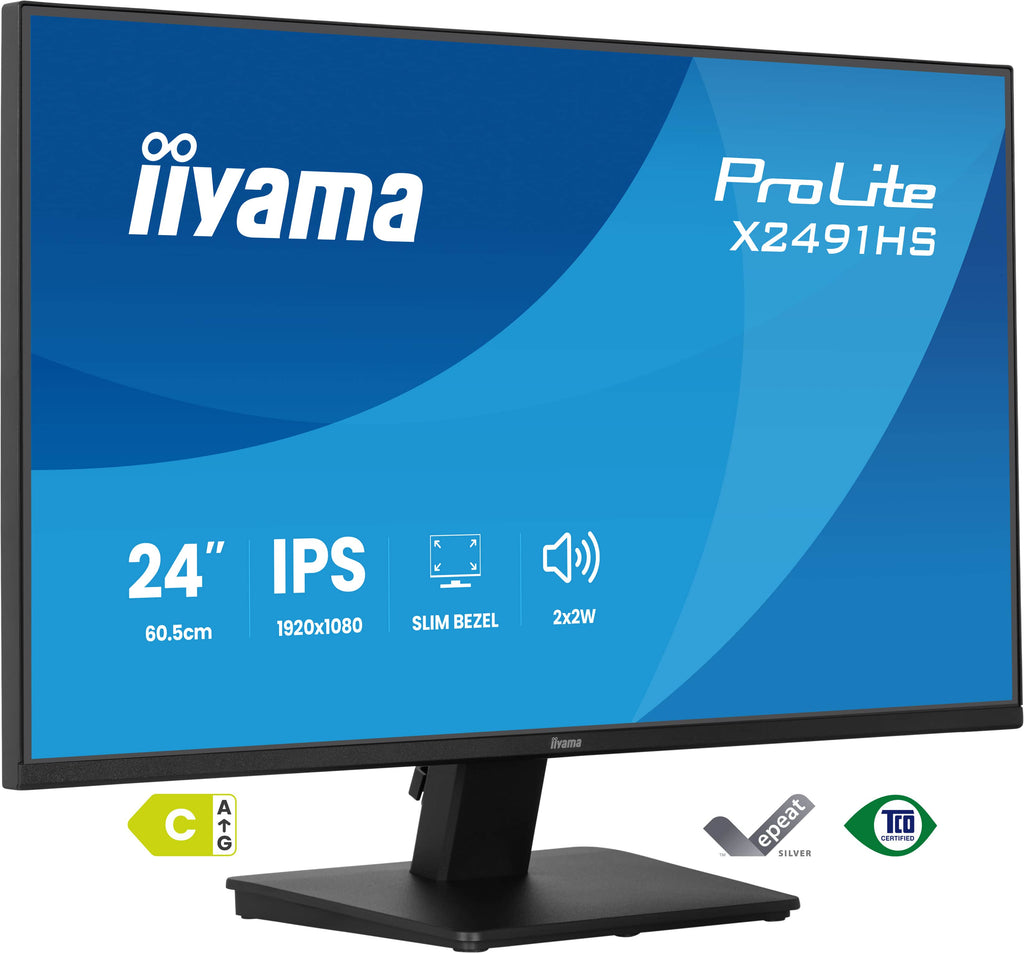 iiyama ProLite X2491HS-B1 écran plat de PC 60,5 cm (23.8") 1920 x 1080 pixels Full HD LCD Noir