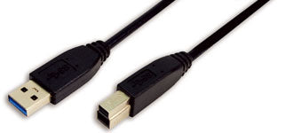 LogiLink 2m USB 3.0 câble USB USB 3.2 Gen 1 (3.1 Gen 1) USB A USB B 5 Gbit/s Noir