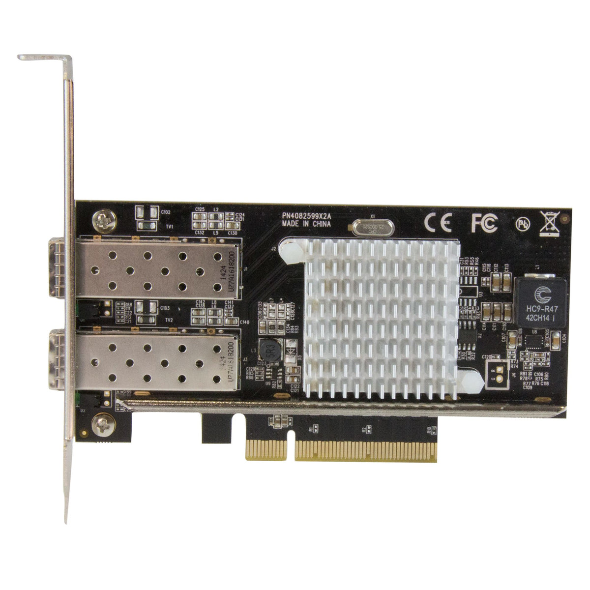 StarTech.com Carte réseau PCI Express à 2 ports fibre optique 10 Gigabit Ethernet avec SFP+ ouvert et chipset Intel - vue 3