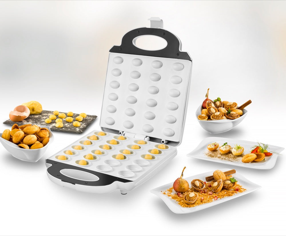 Unold 48360 moule à gauffres 24 gauffre(s) 1400 W Acier inoxydable, Blanc
