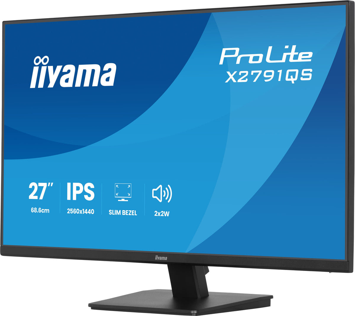 iiyama ProLite X2791QS-B1 écran plat de PC 68,6 cm (27") 2560 x 1440 pixels Quad HD LED Noir