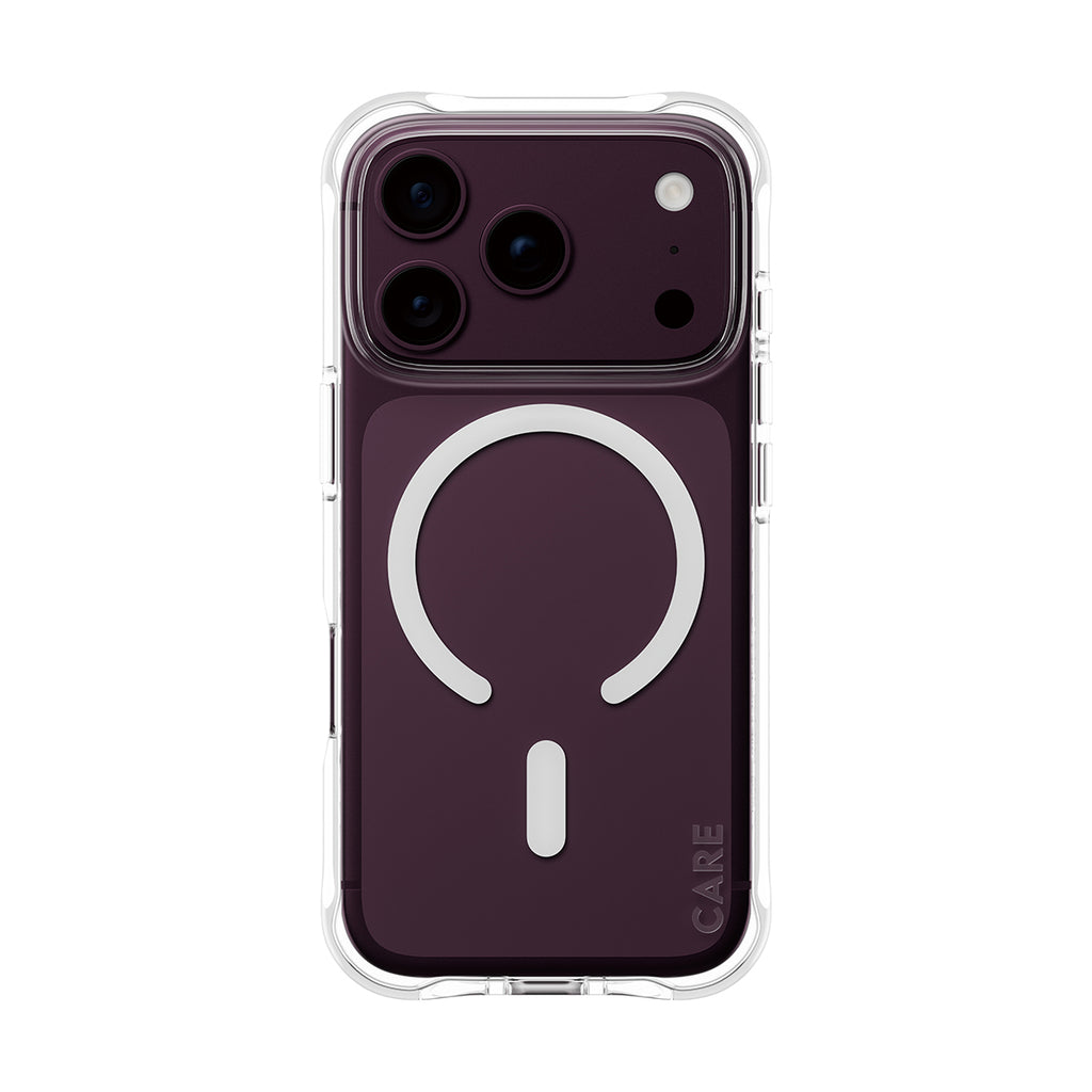PanzerGlass CARE™ by ® Samba Case Transparent w. White MagSafe iPhone 2026 Pro | 17 Pro coque de protection pour télépho