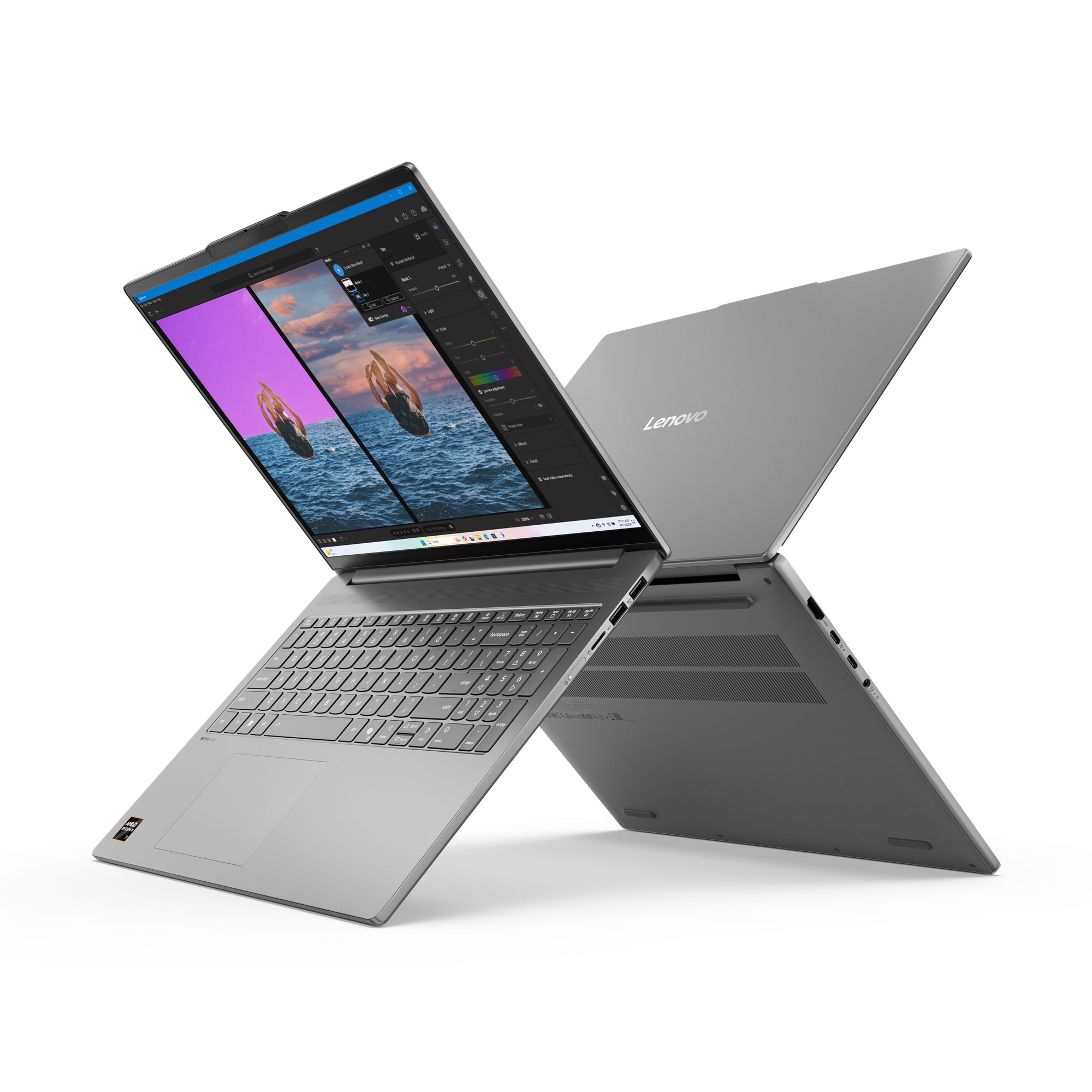 Lenovo IdeaPad Slim 5 16AKP10 Copilot+ PC AMD Ryzen AI 5 330 Ordinateur portable 40,6 cm (16") WUXGA 16 Go DDR5-SDRAM 1 To SSD Wi-Fi 7 (802.11be) Windows 11 Home Allemand Gris
