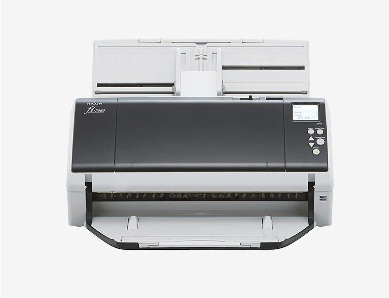 Ricoh fi-7460 Numériseur chargeur automatique de documents (adf) + chargeur manuel 600 x 600 DPI A3 Gris, Blanc