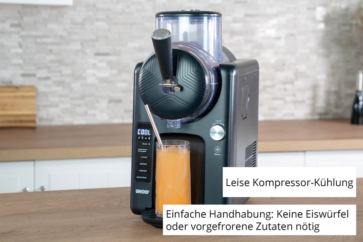 Unold 2in1-Slush und Softeismaschine Sofie 48956 1400 L 150 W Noir - vue 3