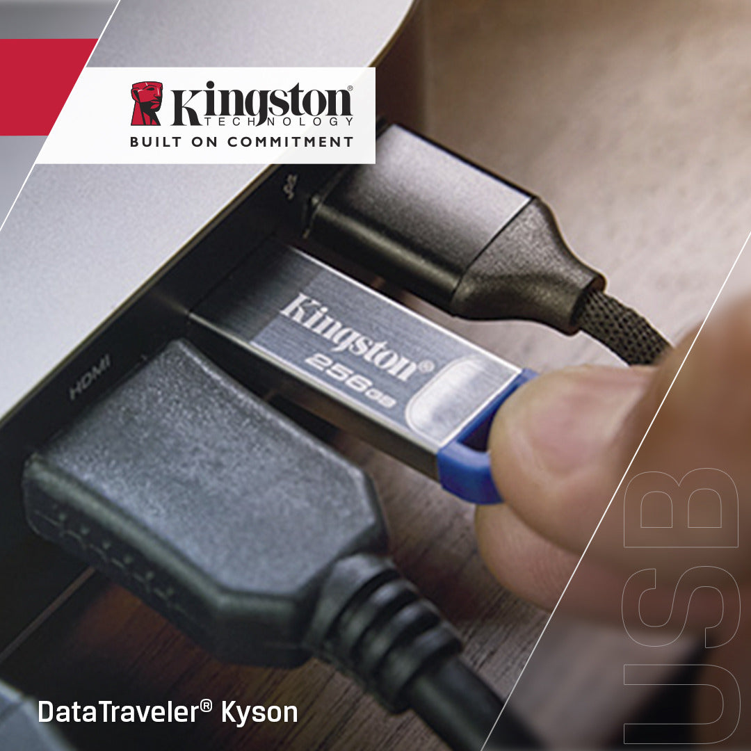 Kingston Technology DataTraveler 256 Go Kyson USB 3.2 Gen 1 en métal, jusqu'à 220 Mo/s - vue 5