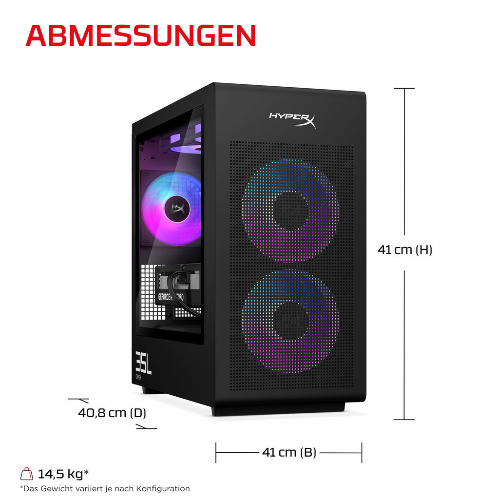 HyperX OMEN Desktop Gaming PC GT18-0170ng Intel Core Ultra 7 270K Plus, 32GB RAM, 1TB SSD, GeForce RTX 5060Ti 16GB, DOS