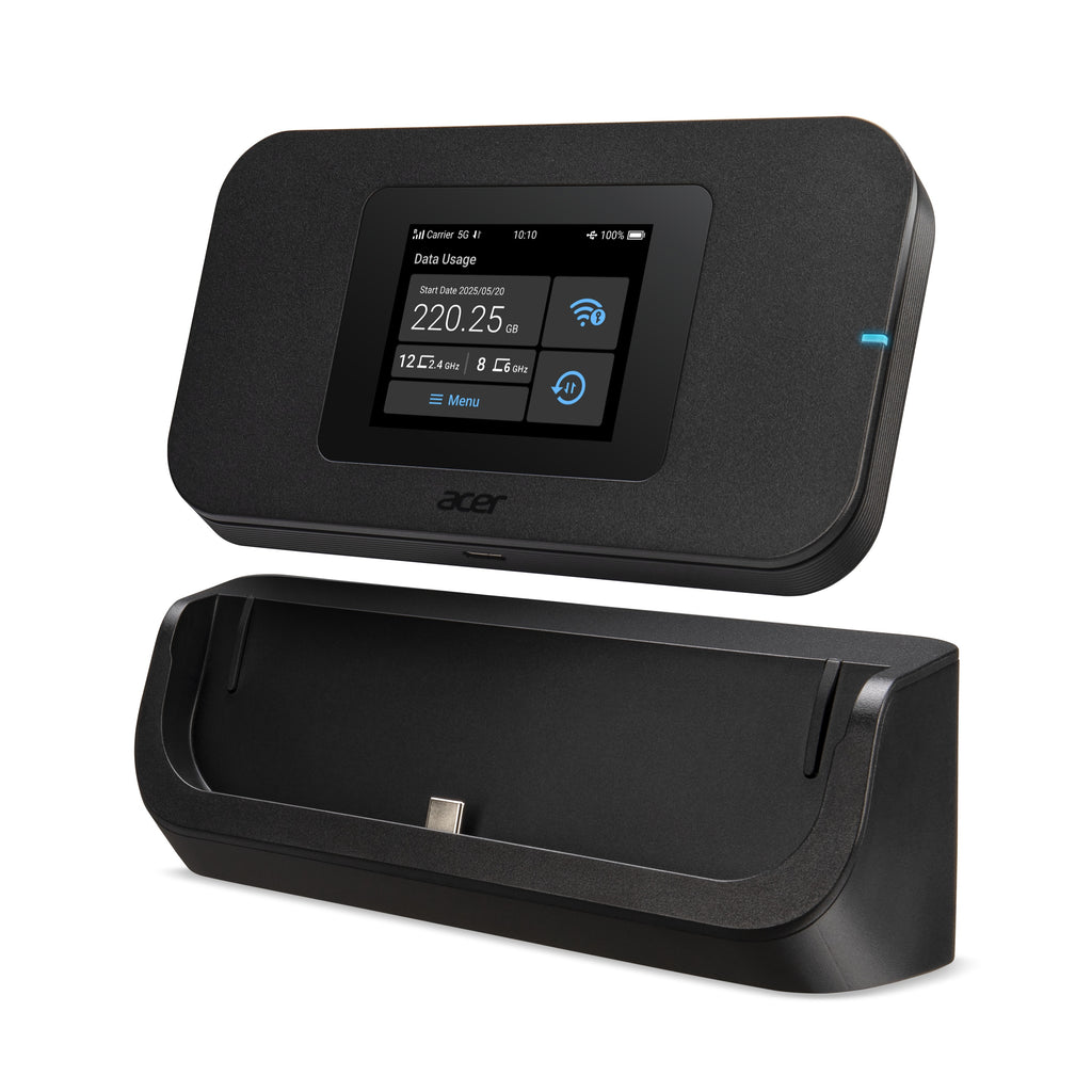 Acer Connect Enduro M4D routeur sans fil Bi-bande (2,4 GHz / 5 GHz) 5G Noir