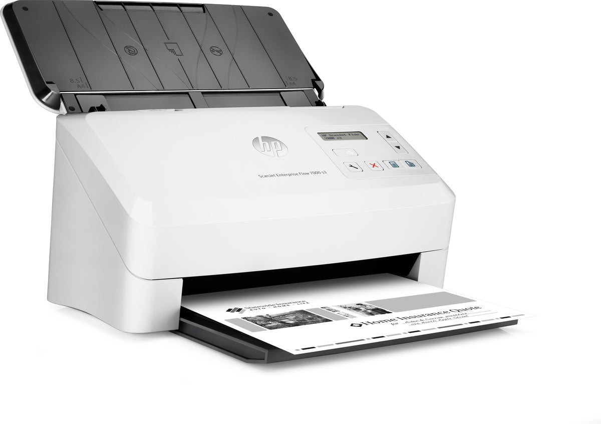 HP Scanjet Enterprise Flow 7000 s3 Alimentation feuille à feuille de scanner 600 x 600 DPI A4 Blanc