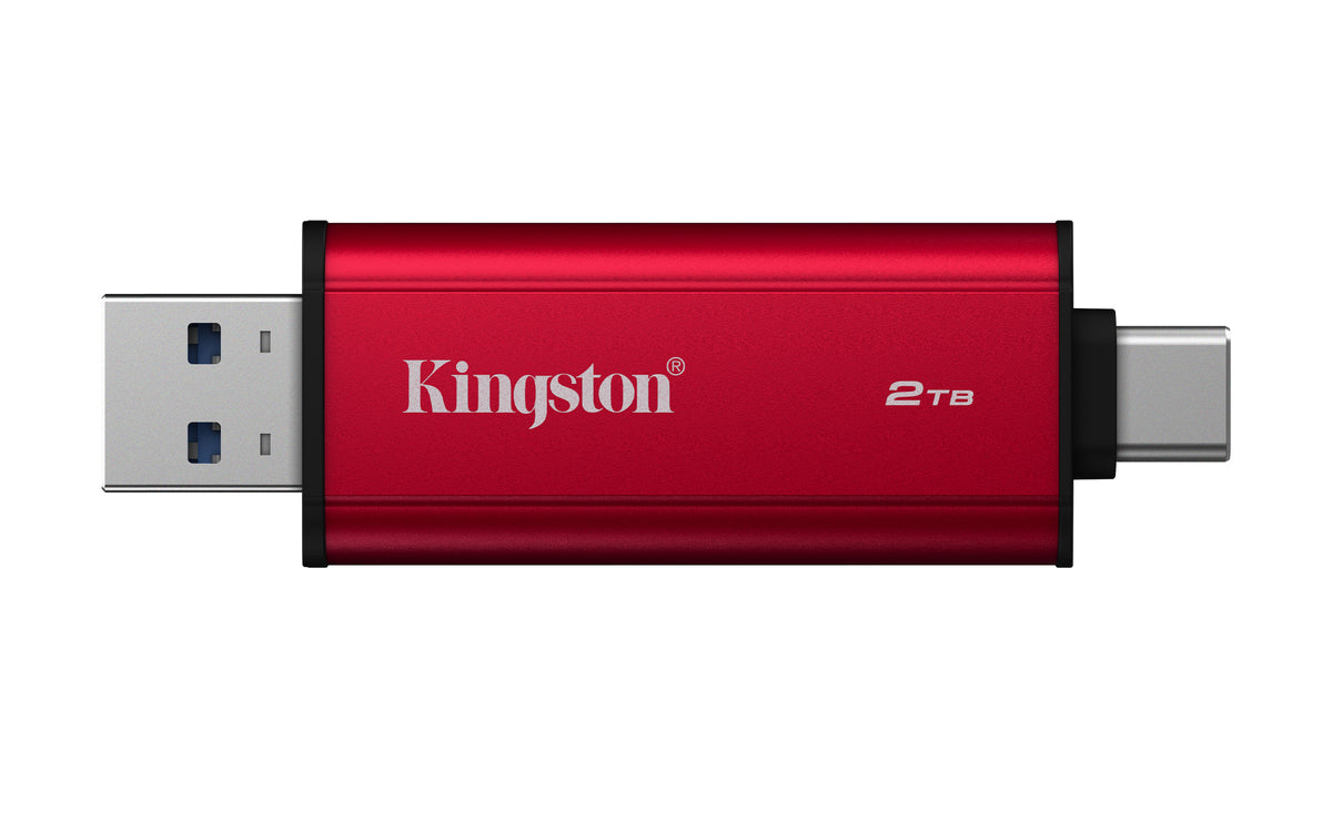 Kingston Technology SSD Portable 2To Dual USB-A/C, jusqu'à 1050 Mo/s, USB 3.2 Gen 2