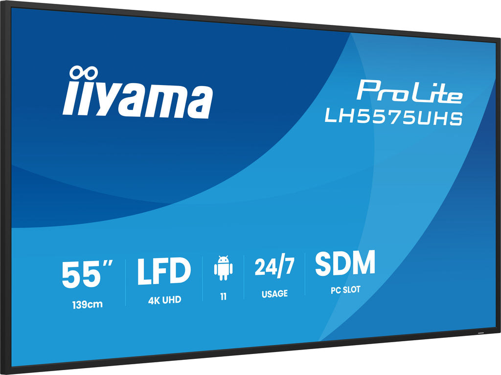 iiyama LH5575UHS-B2AG Écran d'affichage dynamique Écran plat de signalisation numérique 138,7 cm (54.6") LCD Wifi 500 cd