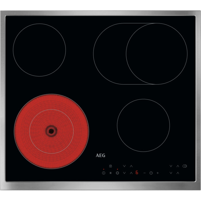 AEG NRN64A06XB Noir Intégré 60 cm Céramique 4 zone(s)