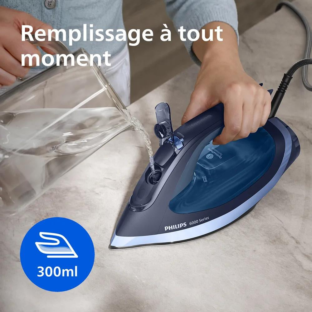 Philips Série 6000 Fer à Repasser Vapeur