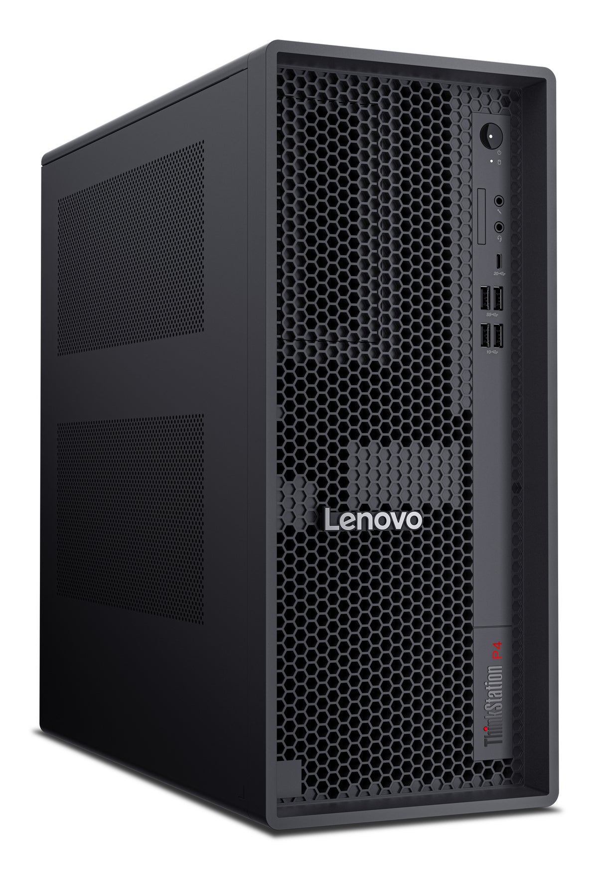 Lenovo ThinkStation P4 AMD Ryzen™ 5 PRO PRO 9655 32 Go DDR5-SDRAM 1 To SSD Windows 11 Pro Tower PC Noir - vue 2