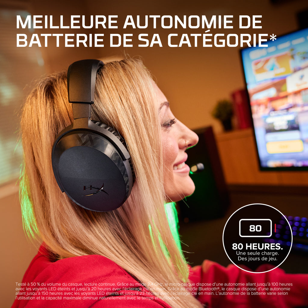 HyperX Casque de jeu sans fil Cloud Stinger 3 PlayStation - vue 8