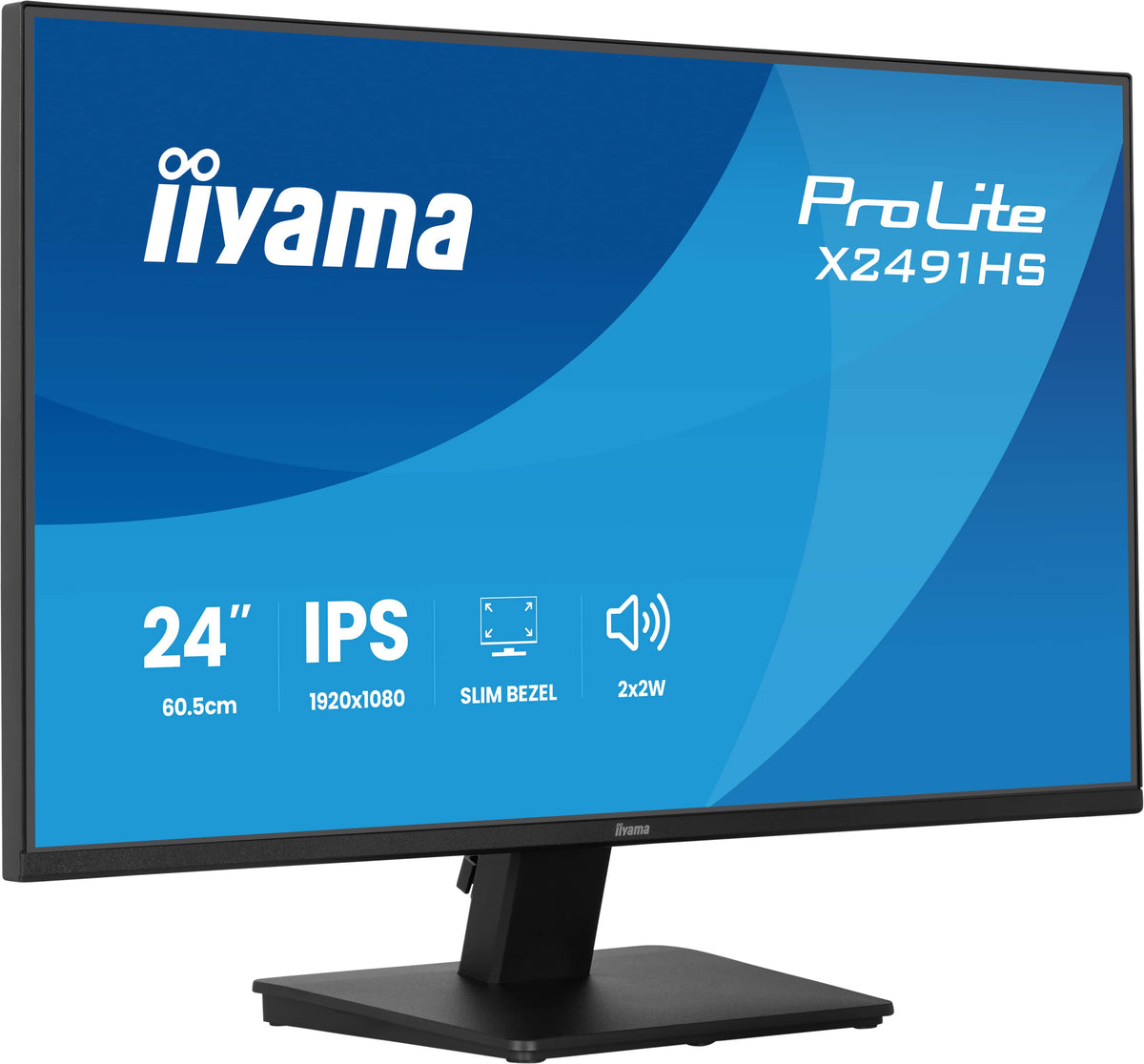 iiyama ProLite X2491HS-B1 écran plat de PC 60,5 cm (23.8") 1920 x 1080 pixels Full HD LCD Noir