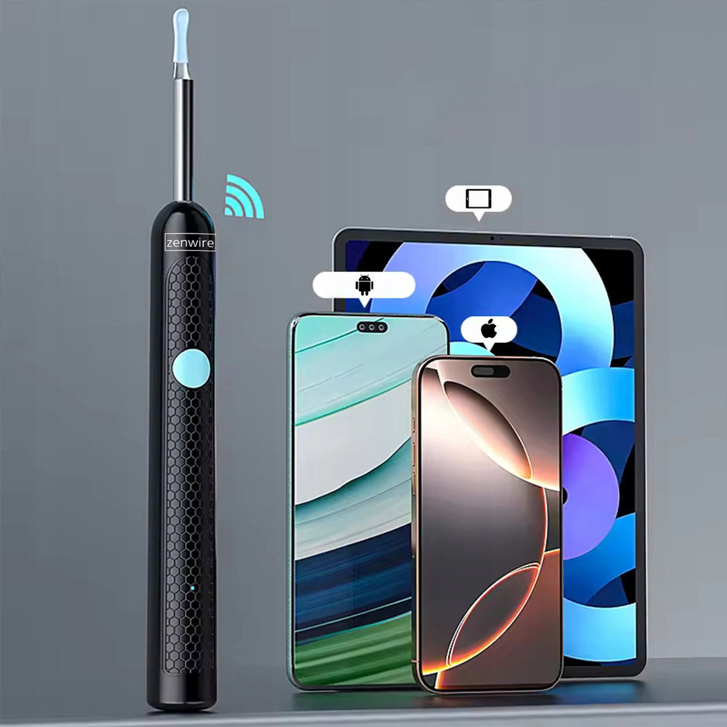 Endoscope, otoscope, appareil de nettoyage des oreilles, cire, caméra WiFi SMART Zenwire Y24