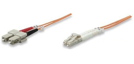 Intellinet 470353 Câble InfiniBand et Fibre Optique LC vers SC, OM2, 1 m, Orange