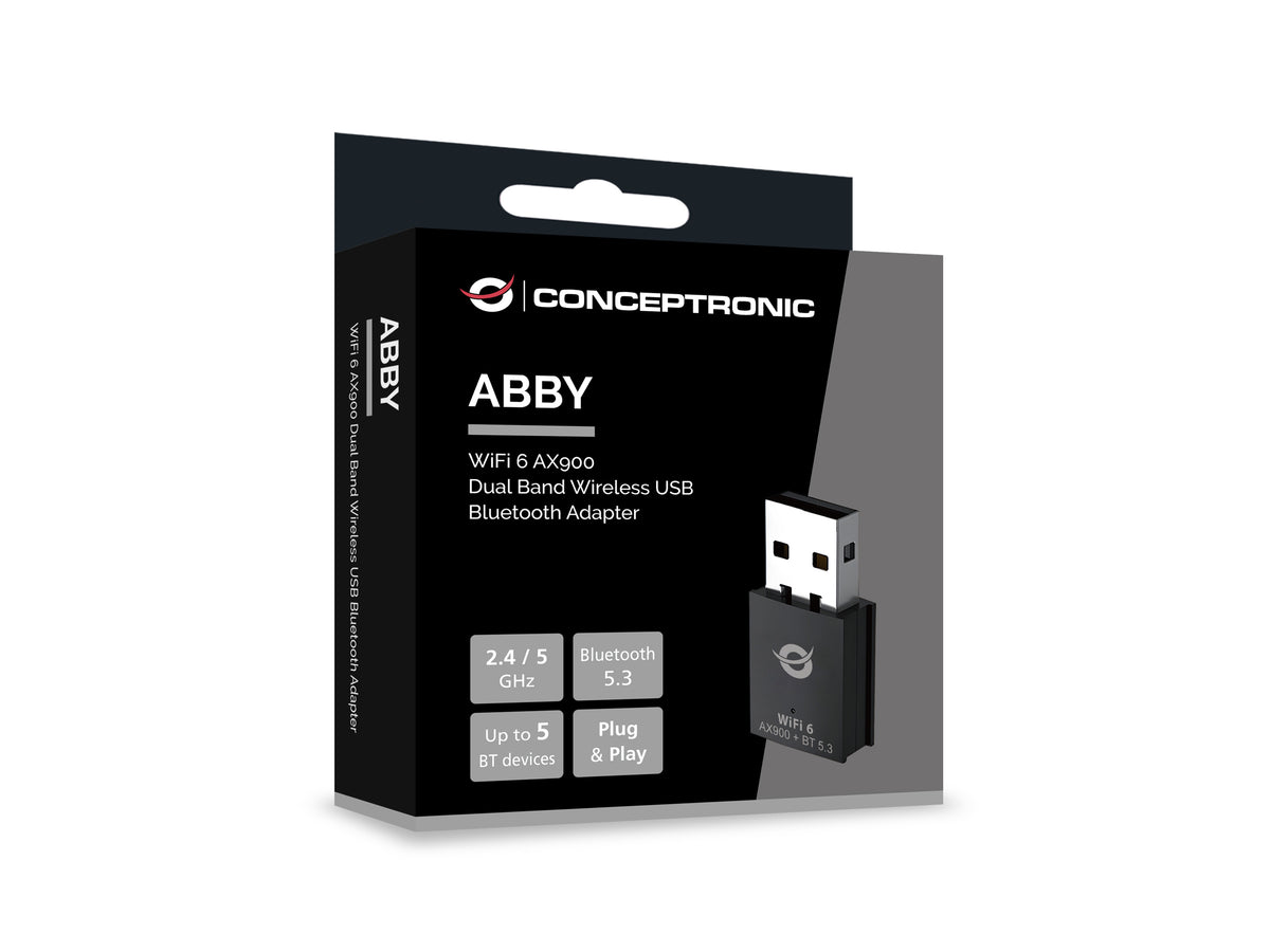 Conceptronic ABBY26B carte réseau WLAN / Bluetooth 900 Mbit/s