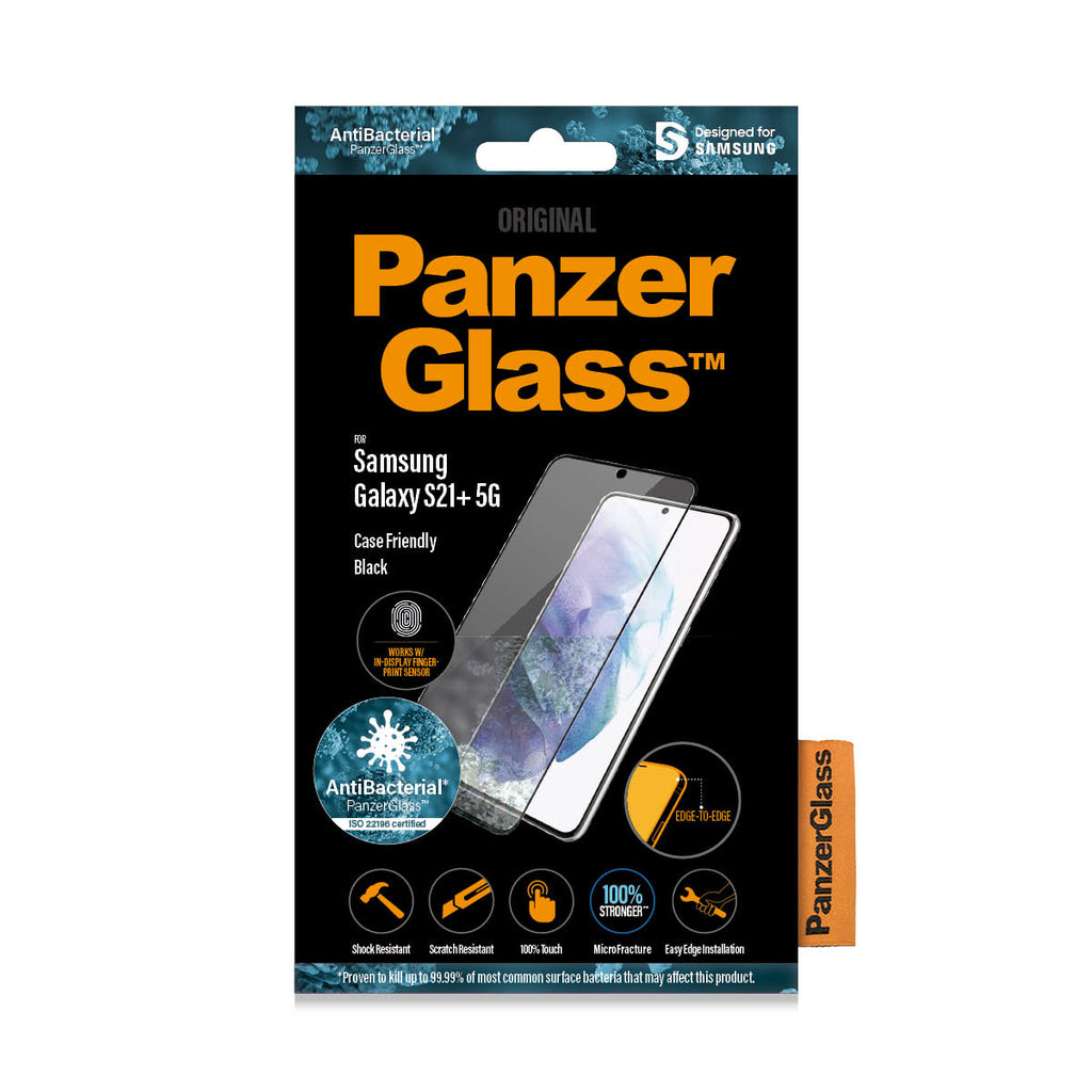 PanzerGlass Protection d'écran pour Samsung Galaxy S21+ 5G, Verre Trempé Transparent, 1 pièce