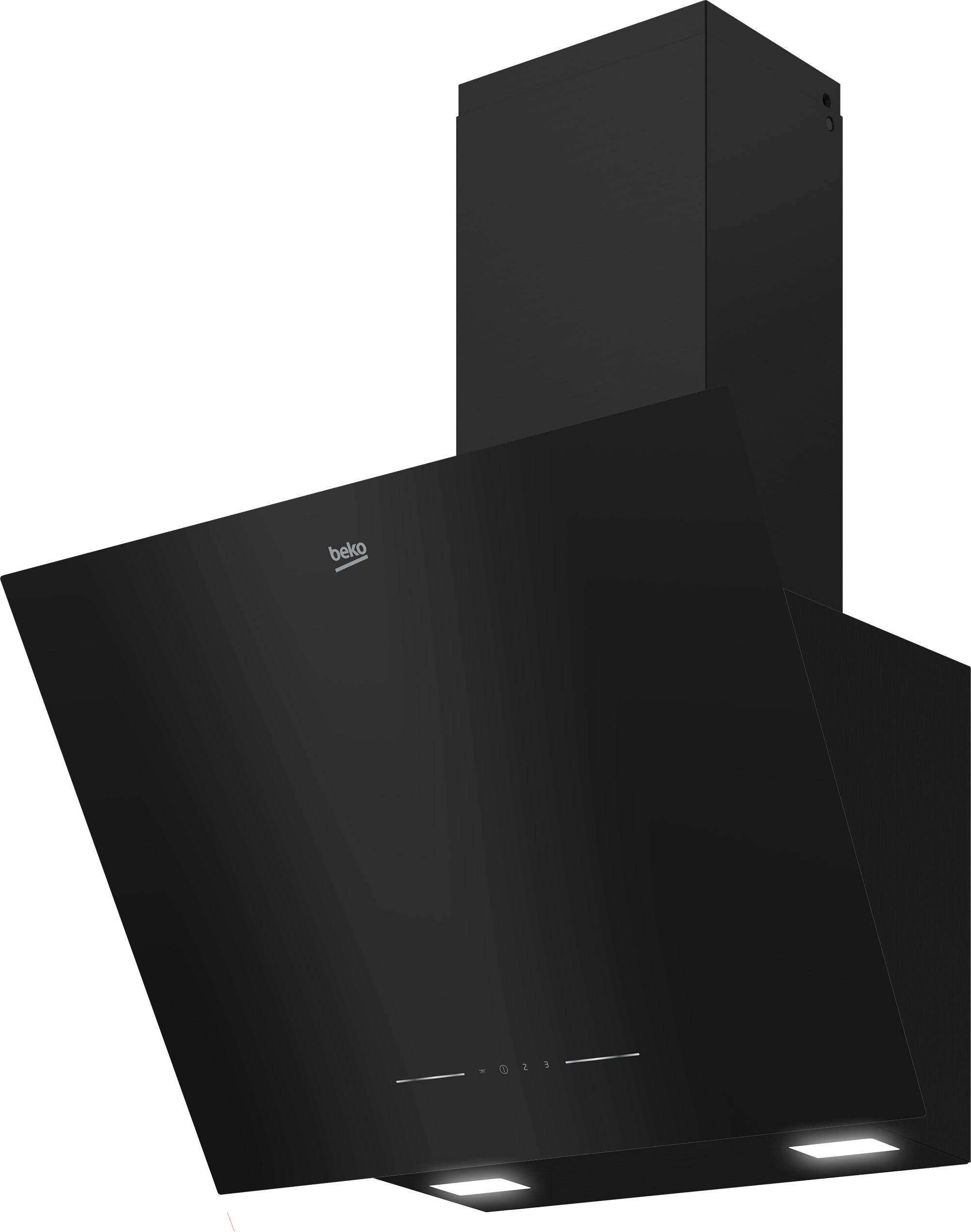 Beko BHCA62442BBH hotte Montée au mur Noir 408 m³/h