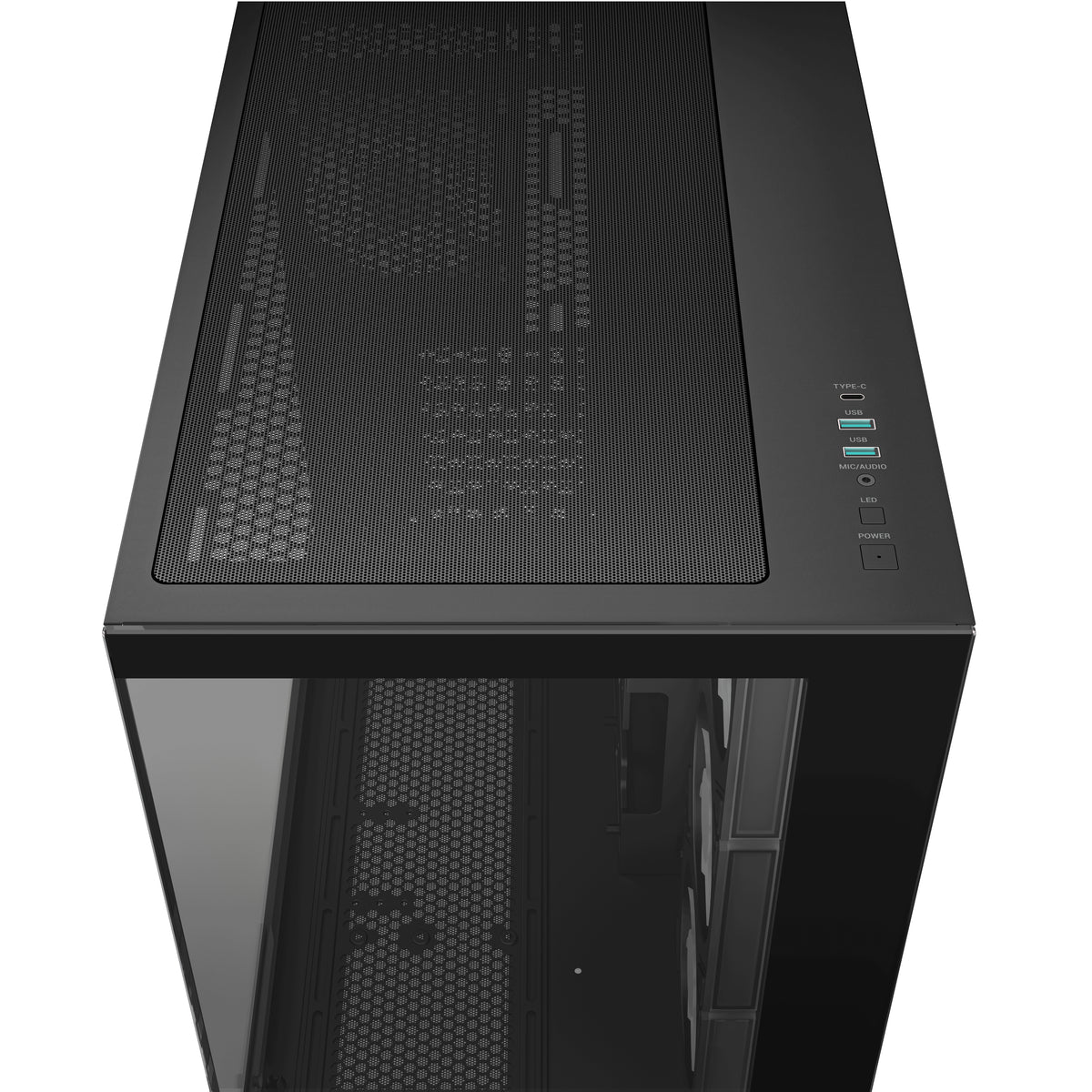 [AI generated title] Deepcool Cg530 Gaming Kabinet Med Rgb Belysning