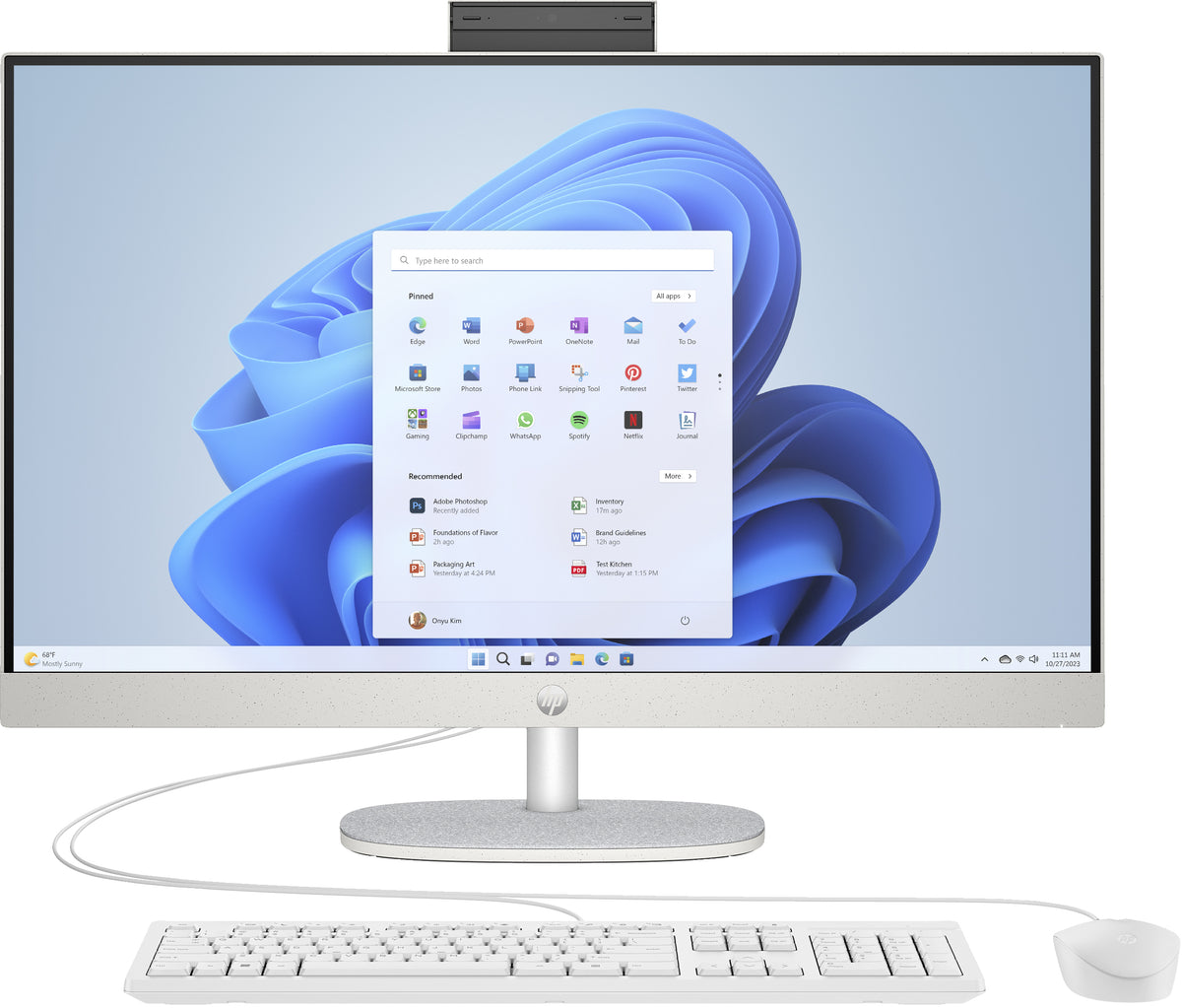 HP 27-cr0104ng AIO Ryzen 7 7730U 16GB 1TB AMD Radeon Graphics Windows 11 Home