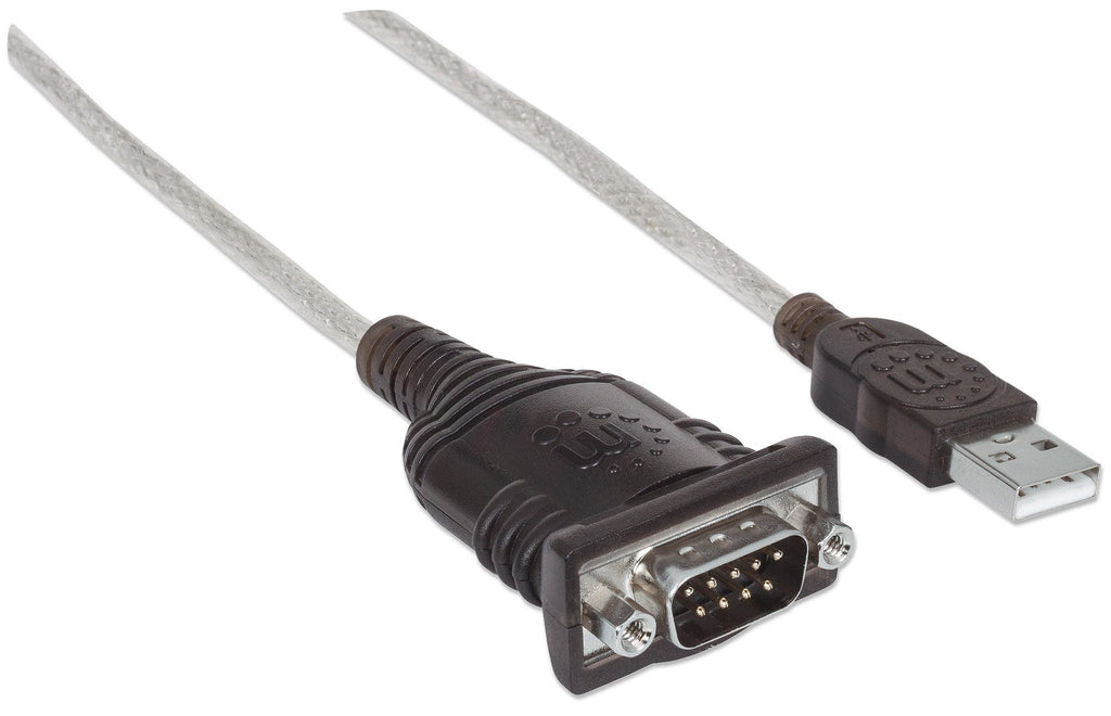 Manhattan 151801 câble Série Argent 0,45 m USB A Serial/COM/RS232/DB9 - vue 2