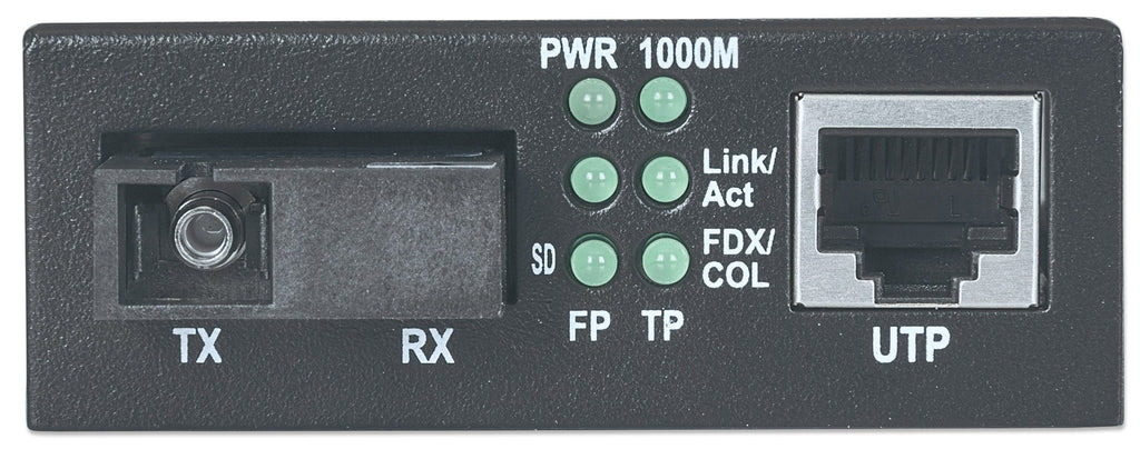 Intellinet 545068 convertisseur de support réseau 1000 Mbit/s Monomode Noir - vue 3