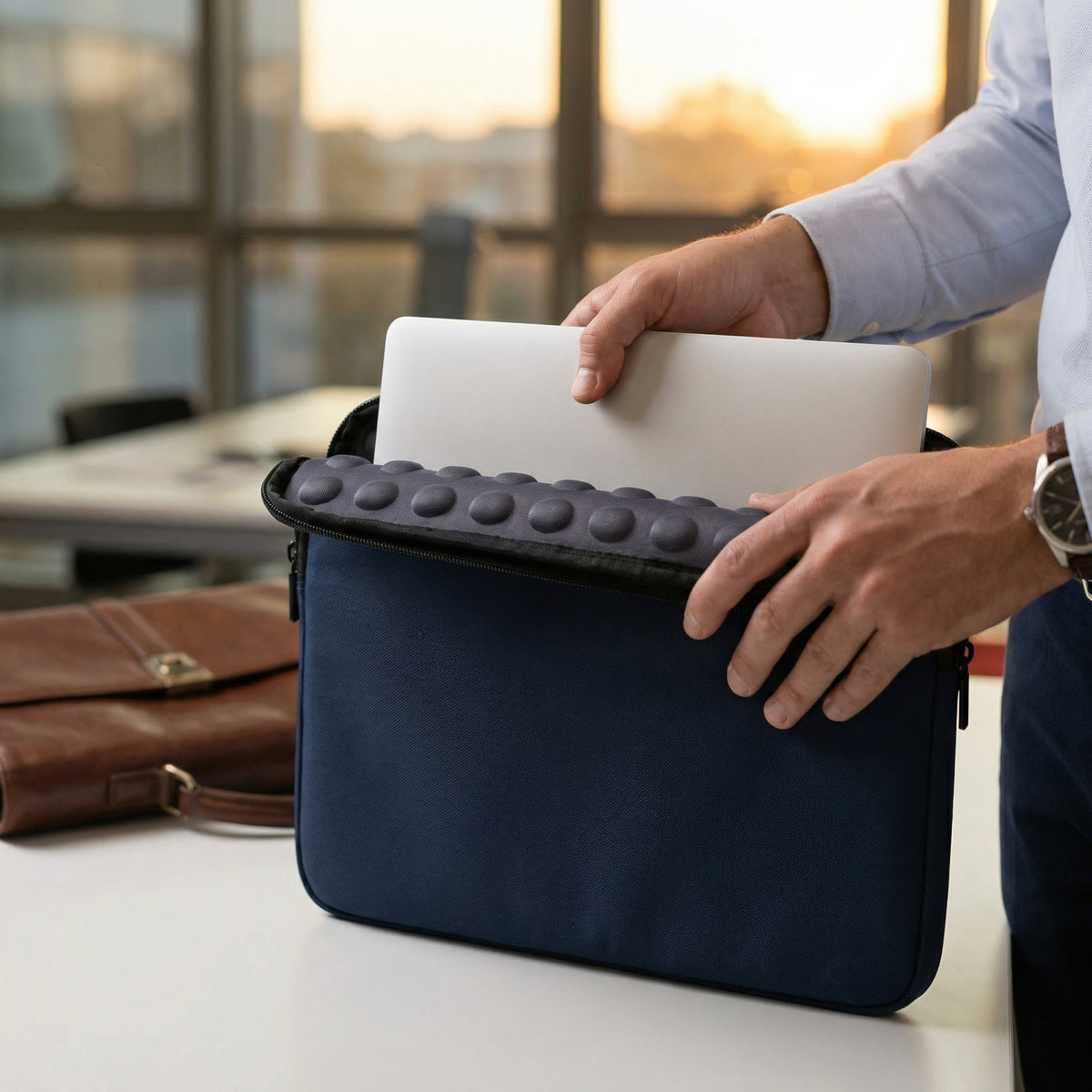 Housse pour Ordinateur Portable 15.6 pouces (39,6 cm), Couleur Bleu