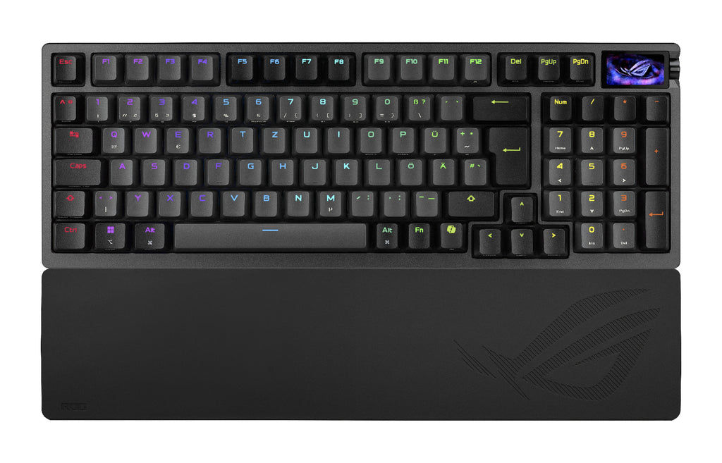 ASUS ROG Azoth 96 HE clavier Gaming USB + RF Wireless + Bluetooth QWERTZ Noir