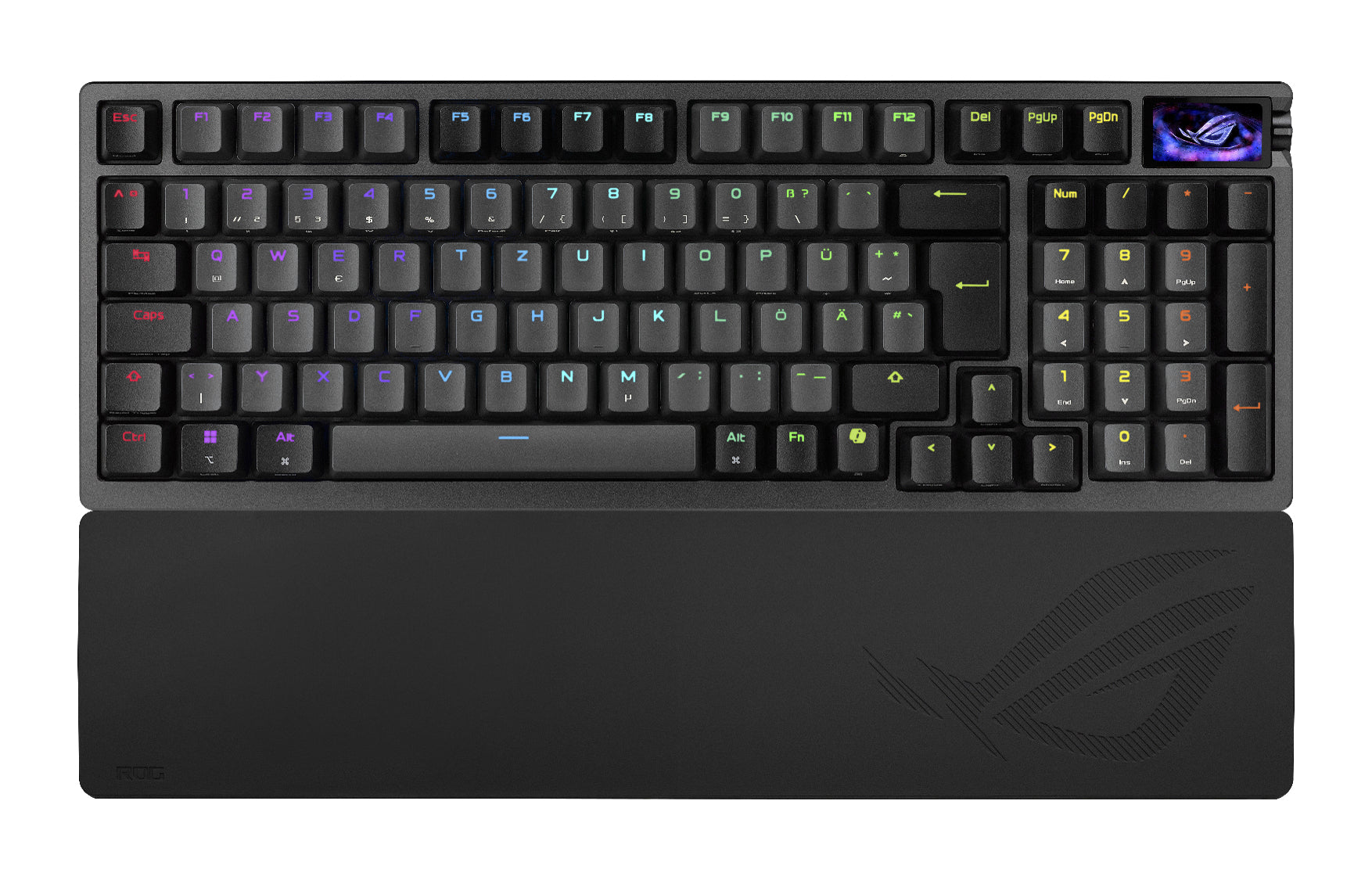 ASUS ROG Azoth 96 HE clavier Gaming USB + RF Wireless + Bluetooth QWERTZ Noir